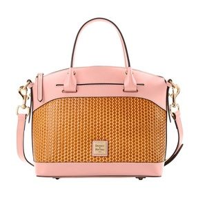 Dooney & Bourke Leather Woven Satchel